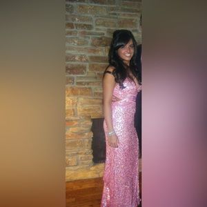 Pink sparkly dress